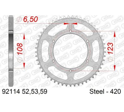 Kit chaîne AFAM 420R1 11/59 standard
