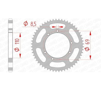 Kit chaîne AFAM A420M 12/56 - couronne standard