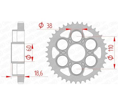 Kit chaîne AFAM 530XHR2 14/40 super-renforcé