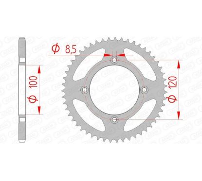 Kit chaîne AFAM 420R1 11/60-138 - couronne standard