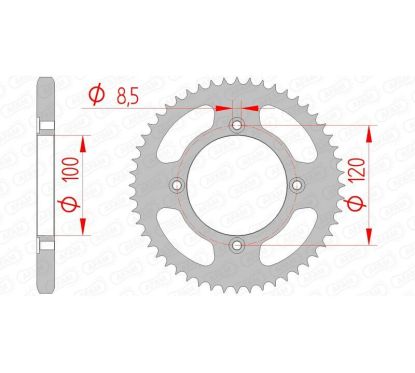 Kit chaîne AFAM 428M 12/50-132