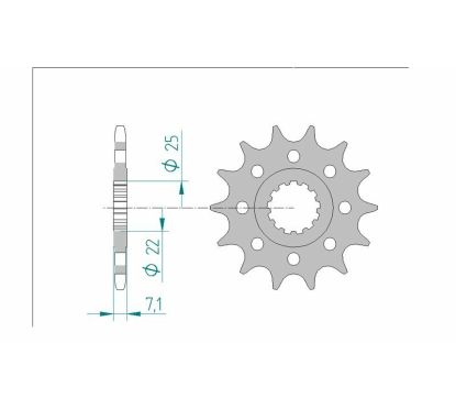 Kit chaîne AFAM 520 XSR - 15/43-112