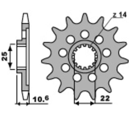 Pignon PBR acier standard - 520