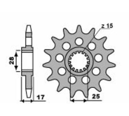 Pignon PBR acier standard - 520