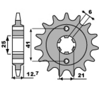 Pignon PBR acier anti-bruit - 530