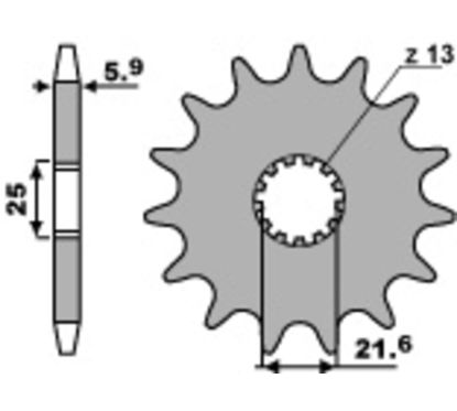 Pignon PBR acier standard - 520