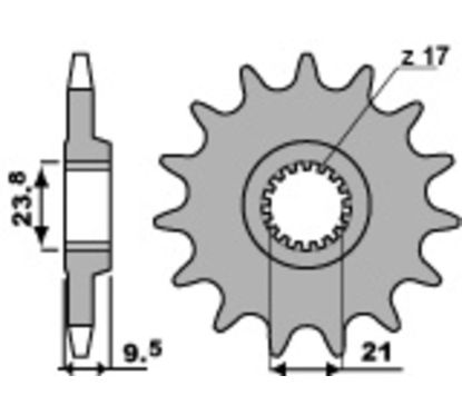 Pignon PBR acier standard - 520