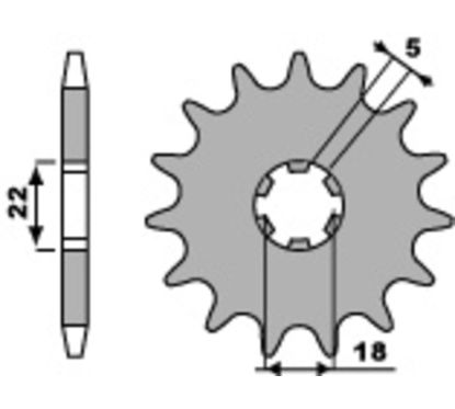 Pignon PBR acier standard - 520