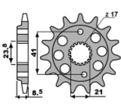 Pignon PBR acier standard - 520