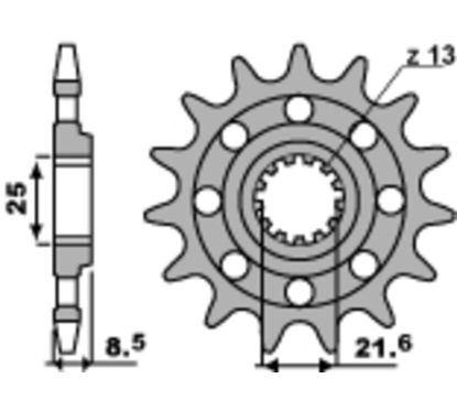 Pignon PBR acier standard - 520