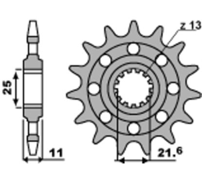 Pignon PBR acier standard - 520