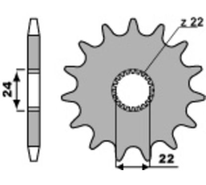 Pignon PBR acier standard - 520
