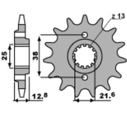 Pignon PBR acier standard - 520
