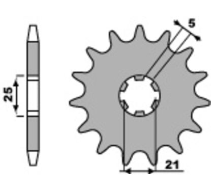 Pignon PBR acier standard - 520