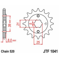 Pignon JT SPROCKETS acier standard - 520
