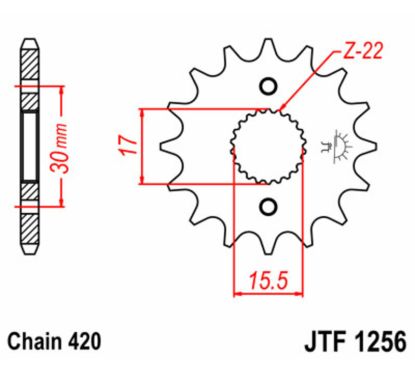 Pignon JT SPROCKETS acier standard - 420