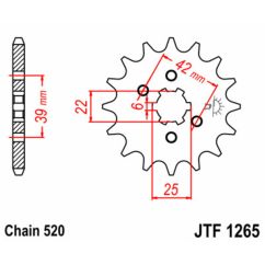 Pignon JT SPROCKETS acier standard - 520
