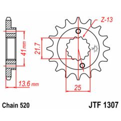 Pignon JT SPROCKETS acier standard - 520