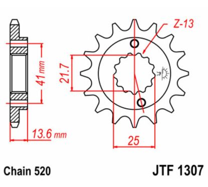 Pignon JT SPROCKETS acier standard - 520