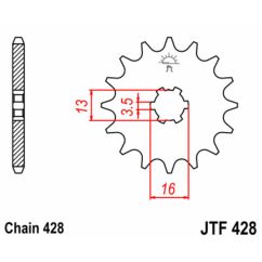 Pignon JT SPROCKETS acier standard - 428