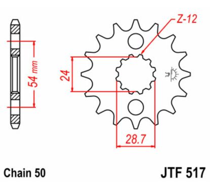 Pignon JT SPROCKETS acier standard - 530