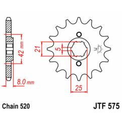 Pignon JT SPROCKETS acier standard - 520