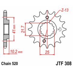 Pignon JT SPROCKETS acier standard - 520