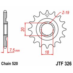 Pignon JT SPROCKETS acier standard - 520