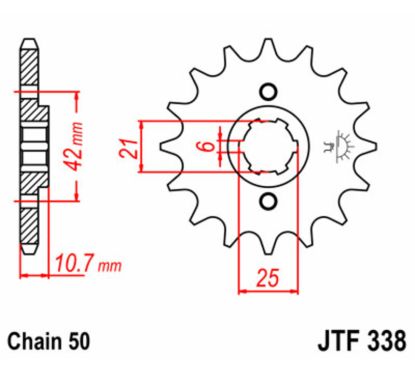 Pignon JT SPROCKETS acier standard - 530
