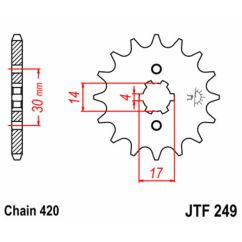 Pignon JT SPROCKETS acier standard - 420