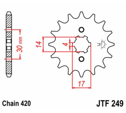 Pignon JT SPROCKETS acier standard - 420