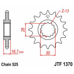 Pignon JT SPROCKETS acier standard - 525