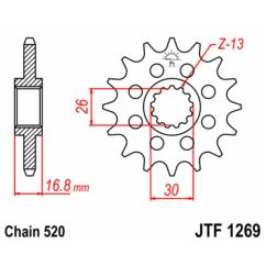 Pignon JT SPROCKETS acier standard - 520