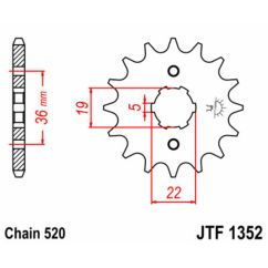 Pignon JT SPROCKETS acier standard - 520