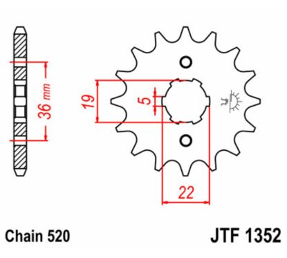 Pignon JT SPROCKETS acier standard - 520