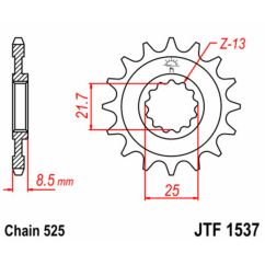 Pignon JT SPROCKETS acier standard - 525