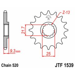 Pignon JT SPROCKETS acier standard - 520