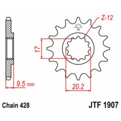 Pignon JT SPROCKETS acier standard - 428