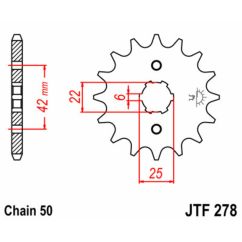 Pignon JT SPROCKETS acier standard - 530