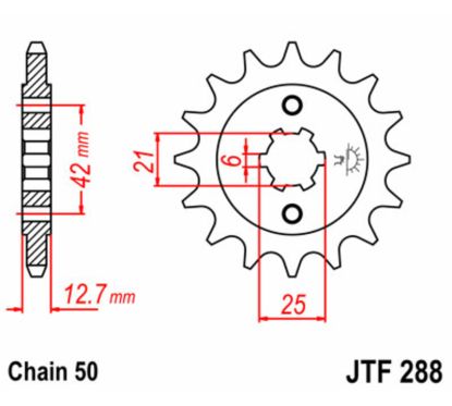 Pignon JT SPROCKETS acier standard - 530