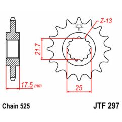 Pignon JT SPROCKETS acier standard - 525
