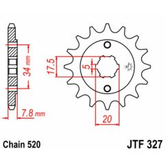 Pignon JT SPROCKETS acier standard - 520