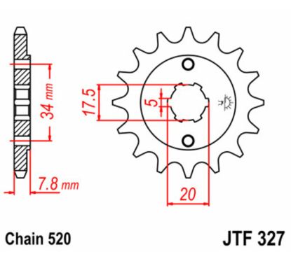 Pignon JT SPROCKETS acier standard - 520