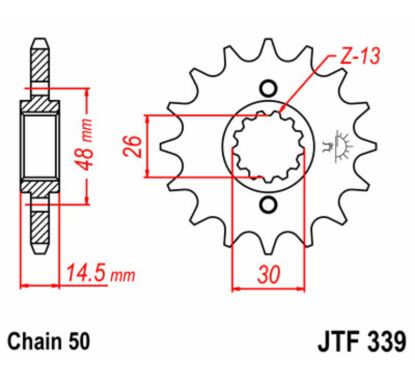 Pignon JT SPROCKETS acier standard - 530