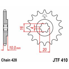 Pignon JT SPROCKETS acier standard - 428