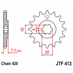 Pignon JT SPROCKETS acier standard - 420