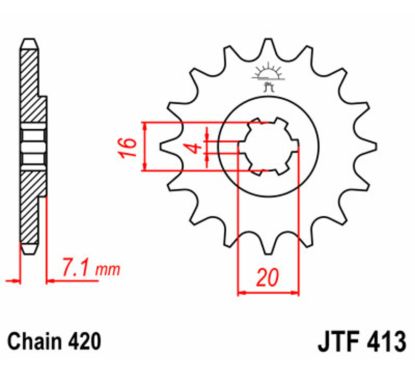 Pignon JT SPROCKETS acier standard - 420