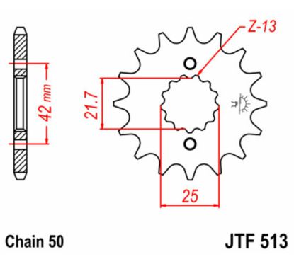 Pignon JT SPROCKETS acier standard - 530