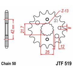 Pignon JT SPROCKETS acier standard - 530