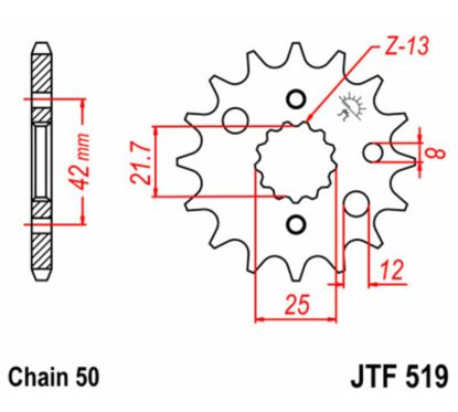 Pignon JT SPROCKETS acier standard - 530